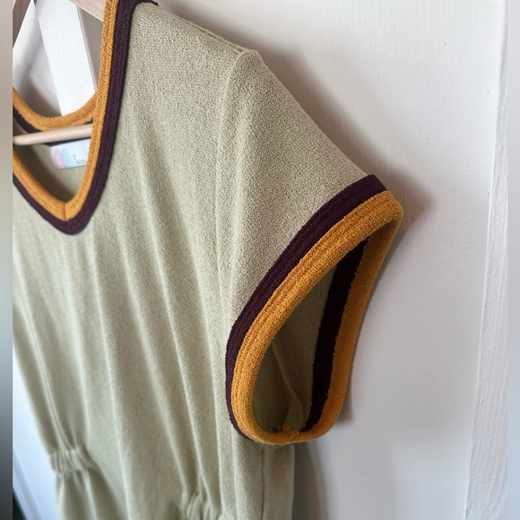 Free People Retro Vibes Mini Dress in Opal Silk, Size Large - Picture 8 of 13